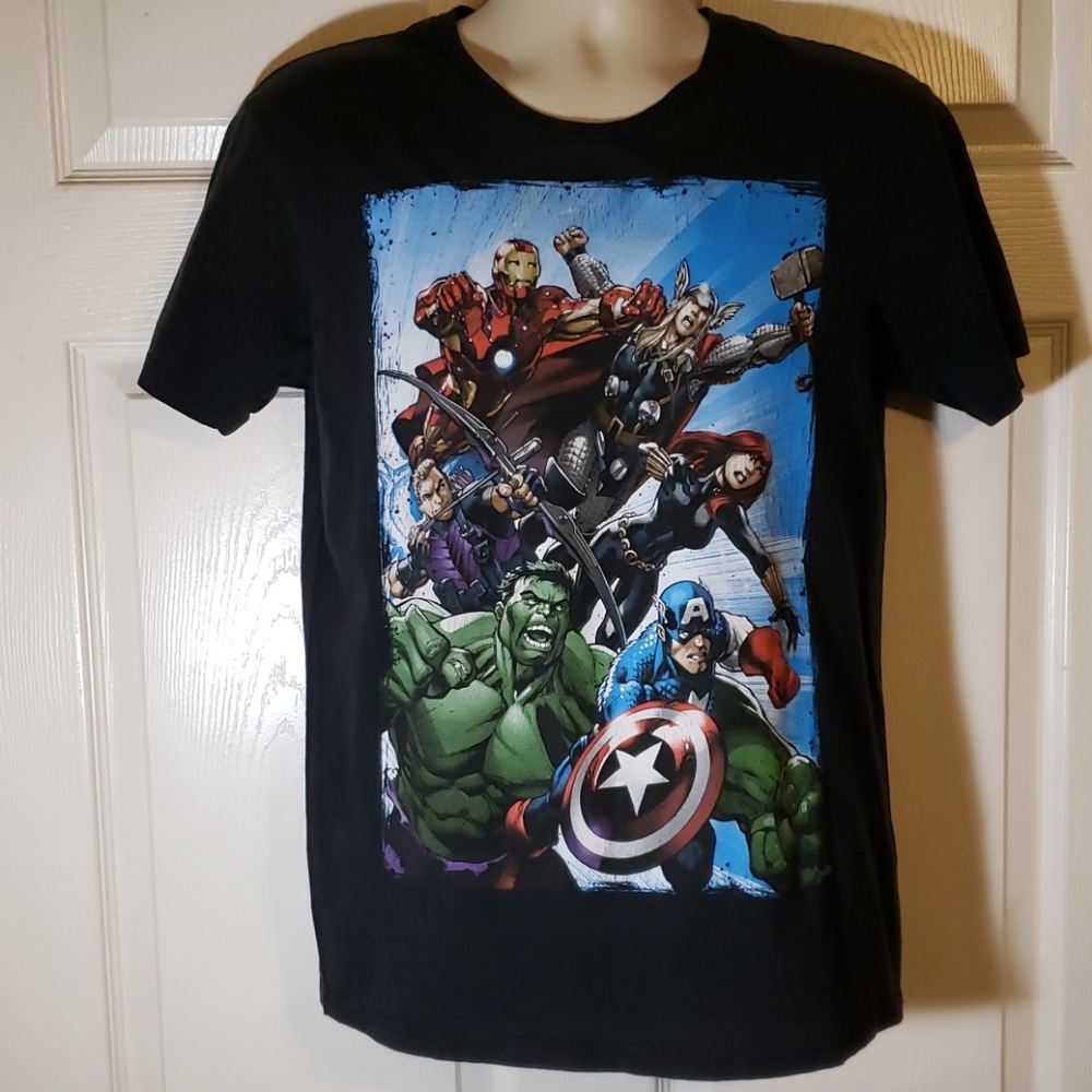 Marvel avengers Mens Small black S/S t-shirt